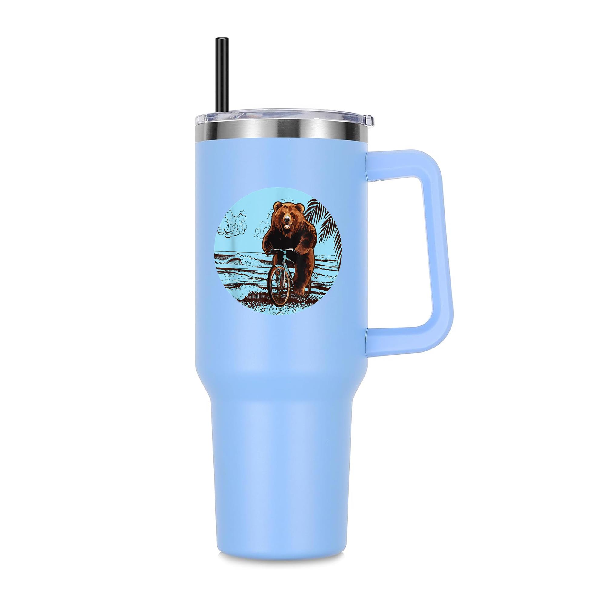 Bicycle Cycling Cyclist Bike Rider 40oz Stainless Steel Tumbler