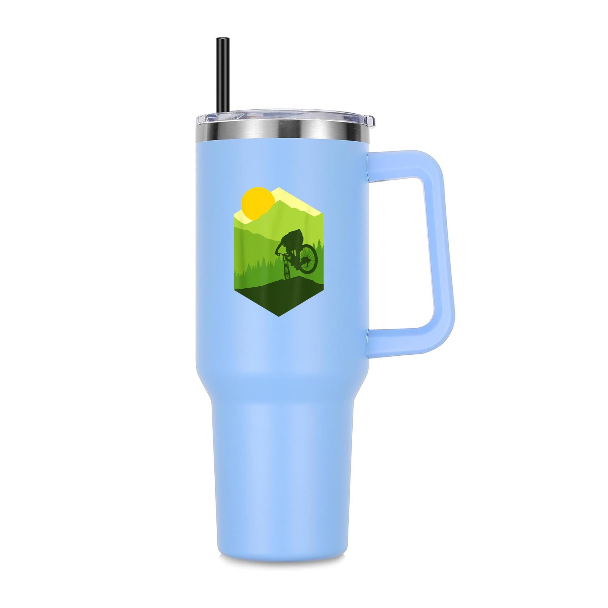 Bike More Road Mountain Cycling 40oz Stainless Steel Tumbler