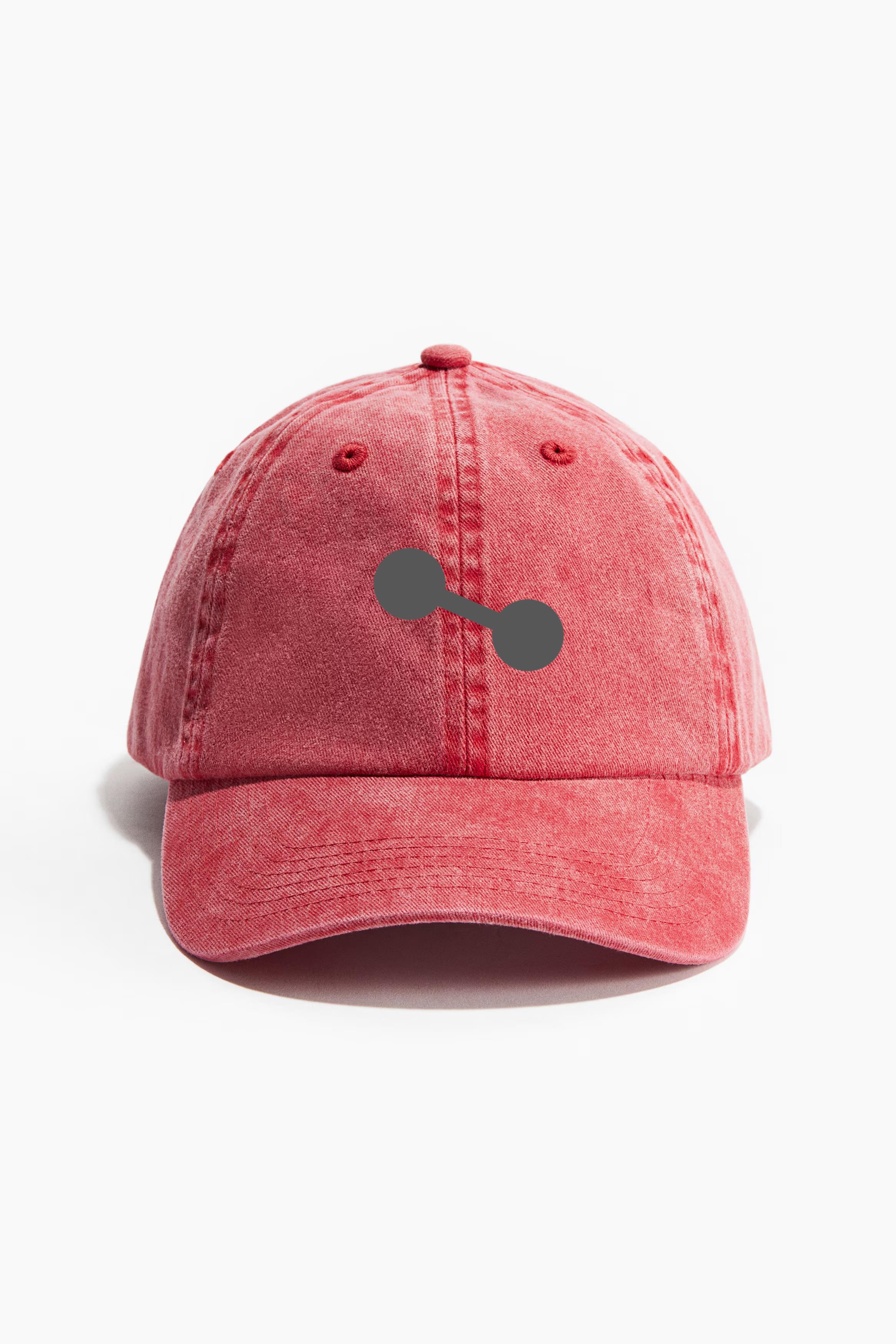 Dumbbell Side Icon Cotton Twill Cap 