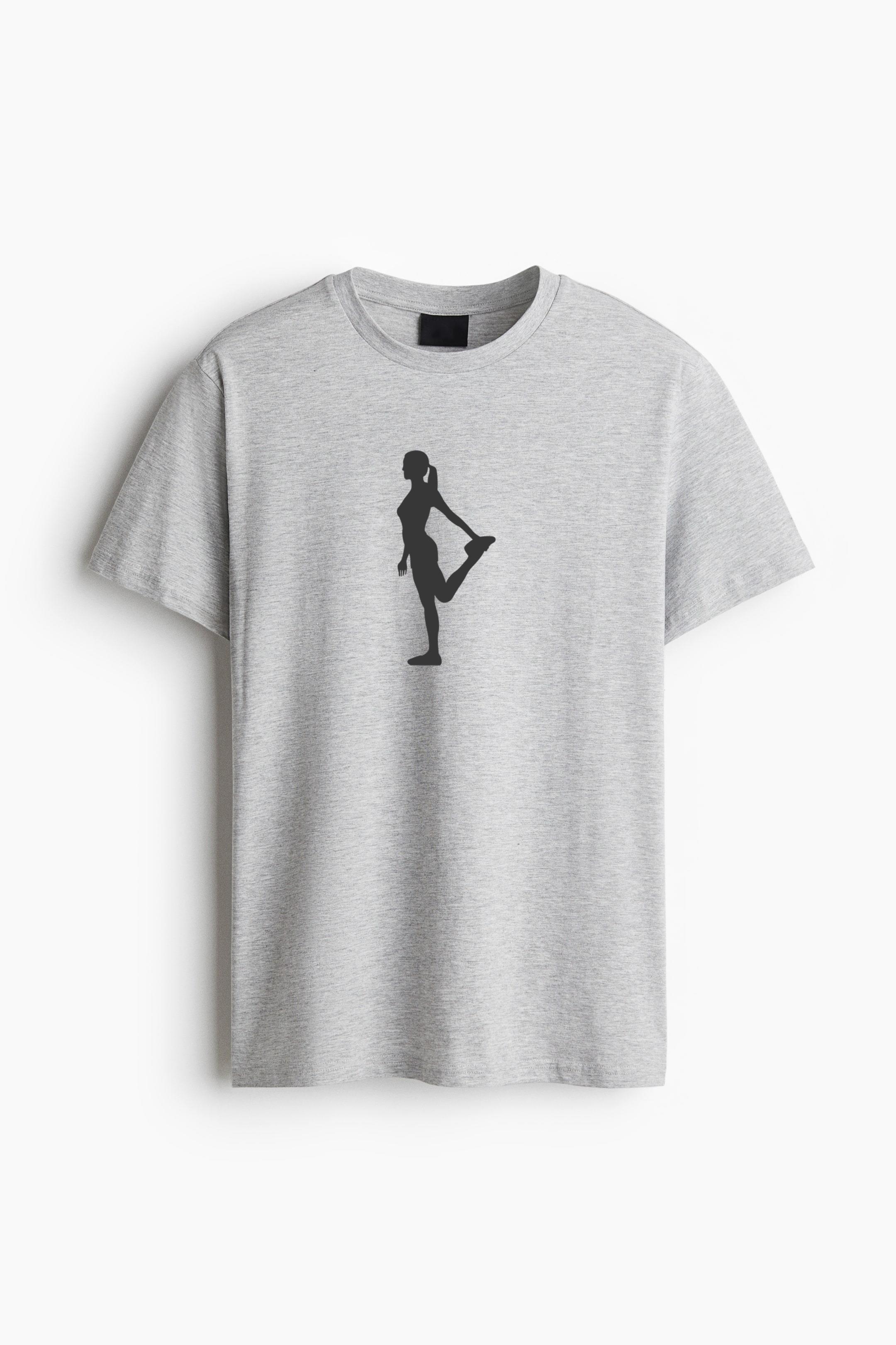 Girl Exercising Silhouette Classic Regular Fit T-Shirt
