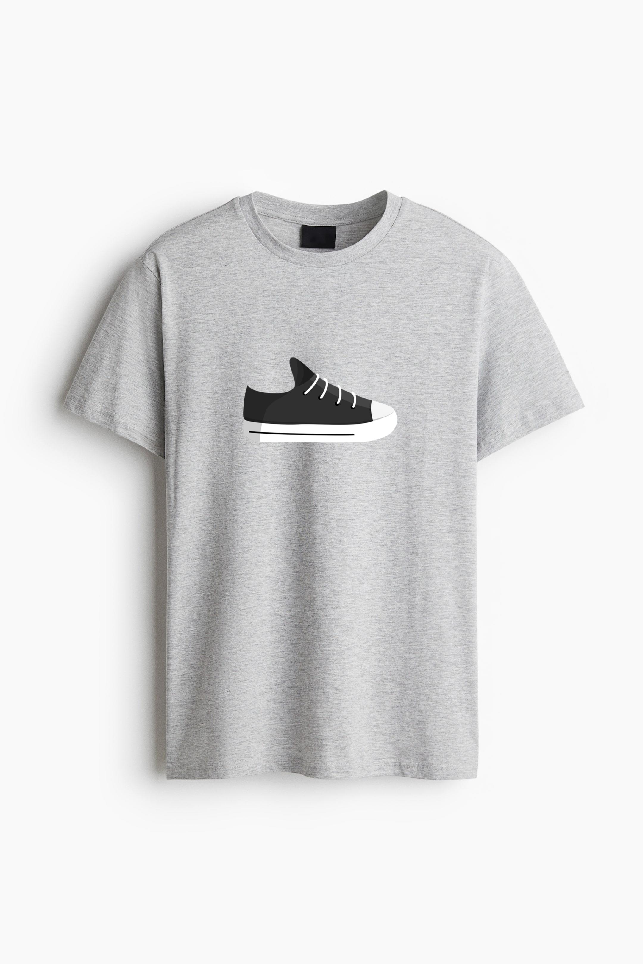 Gymshoes Plimsoll Jogging Shoe Trainers Lace Sneaker Illustration Classic Regular Fit T-Shirt