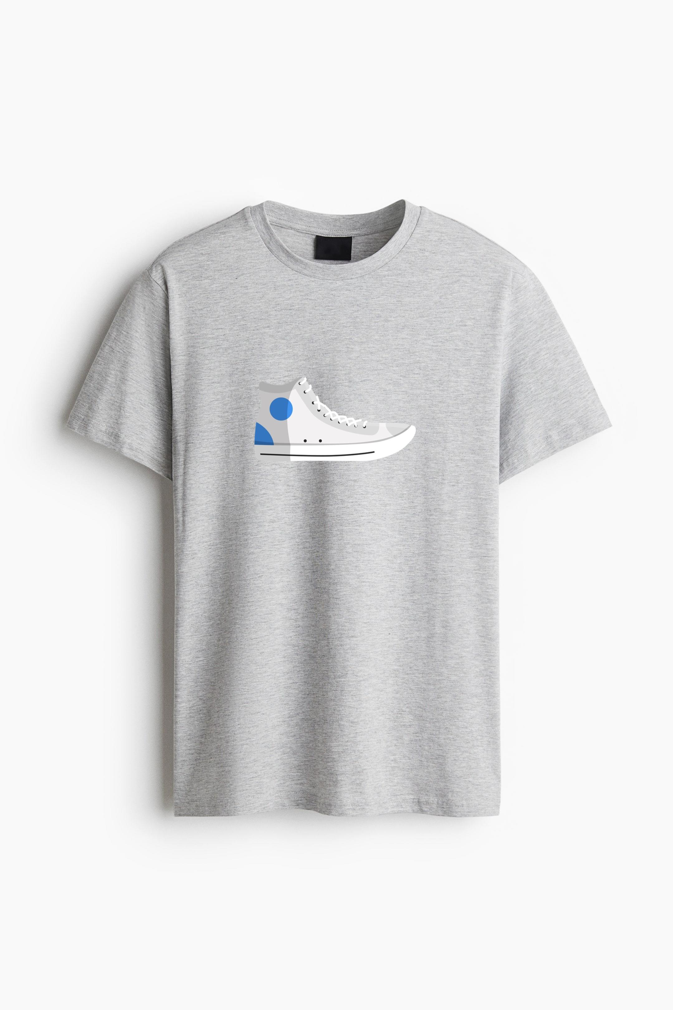 Gymshoes Plimsoll Jogging Shoe Trainers Sneaker Lace Illustration Classic Regular Fit T-Shirt