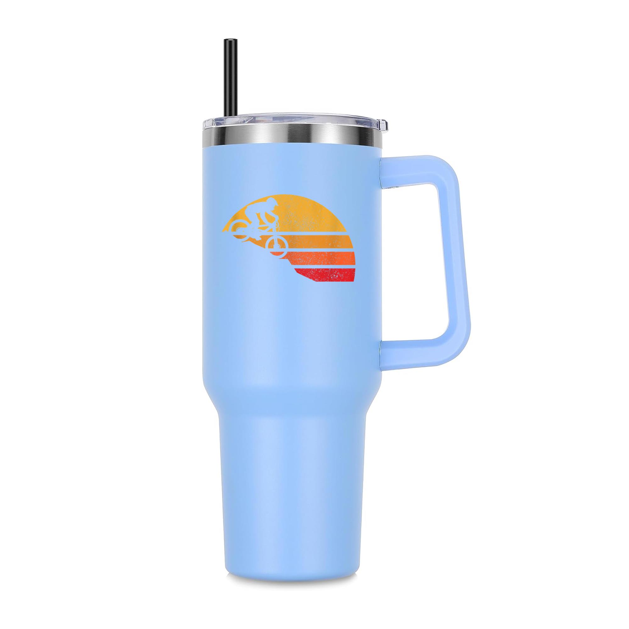 Mountain Bike Vintage Downhill Cycling 40oz Stainless Steel Tumbler