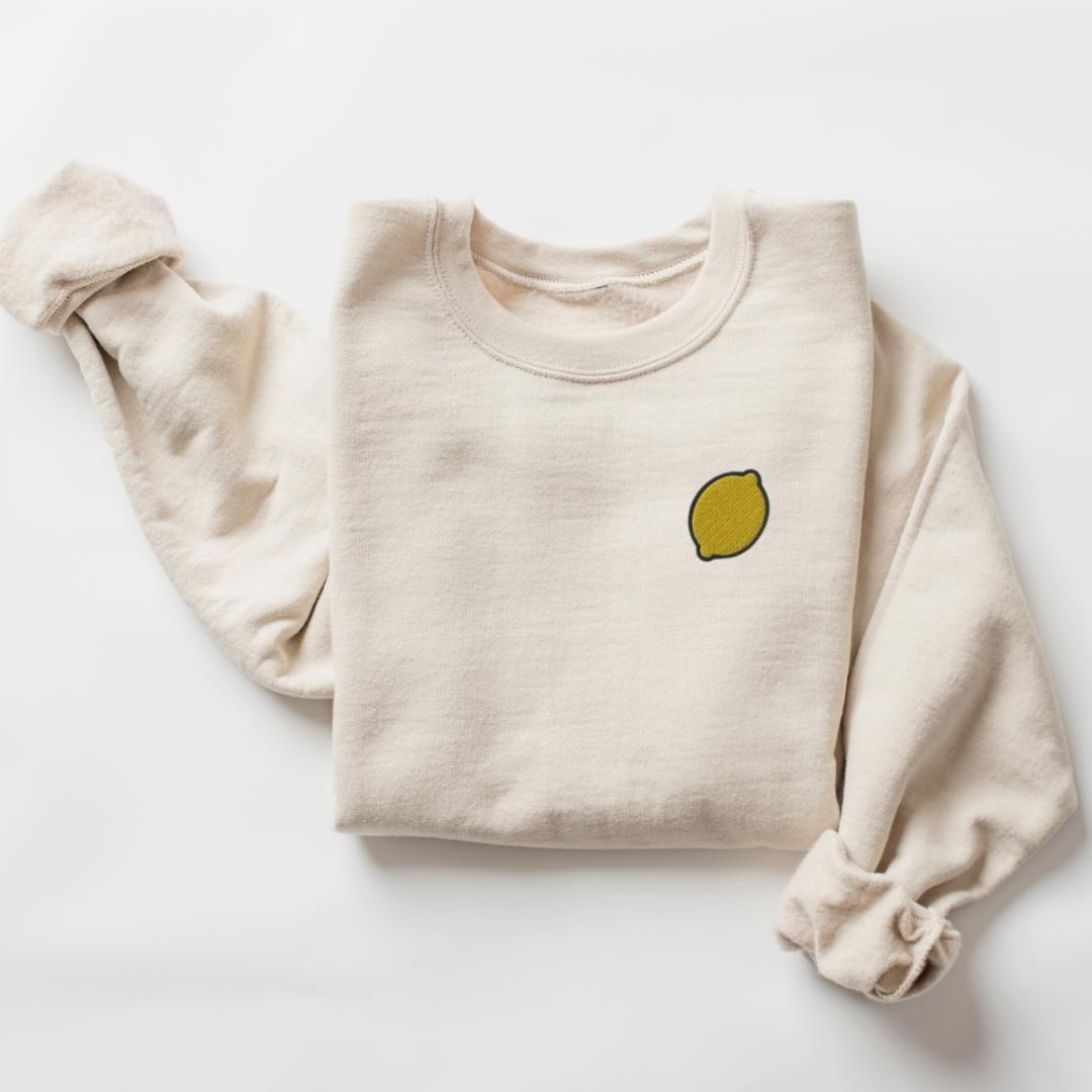 Lemon Embroidered Sweatshirt