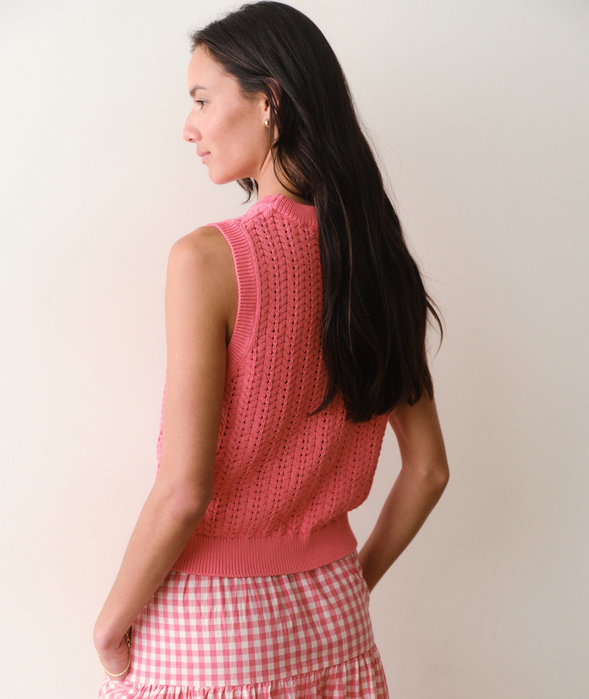 Mina Pointelle Sweater Tank