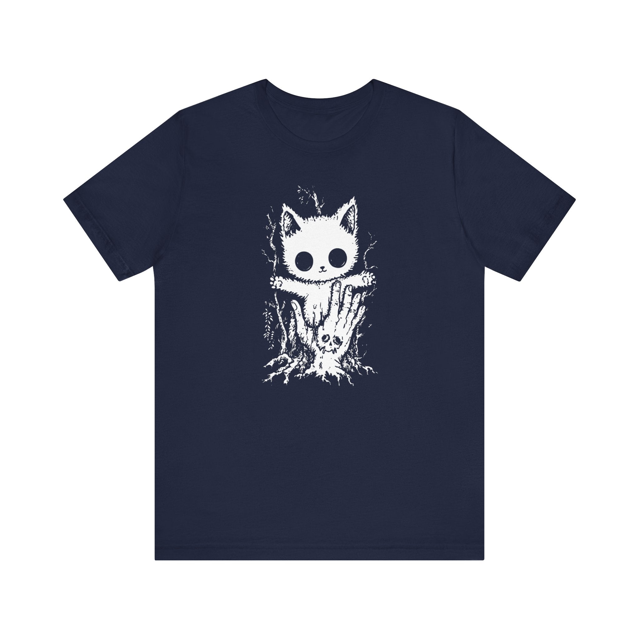 Creepy Cute Cat T-Shirt Spooky and Adorable Design