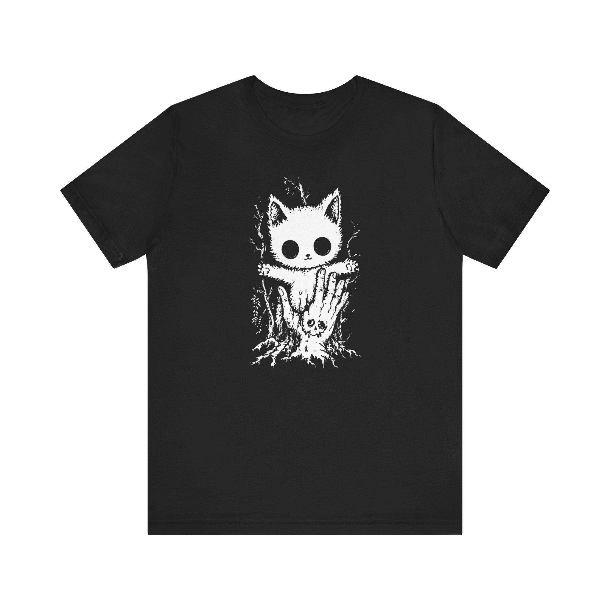 Creepy Cute Cat T-Shirt Spooky and Adorable Design