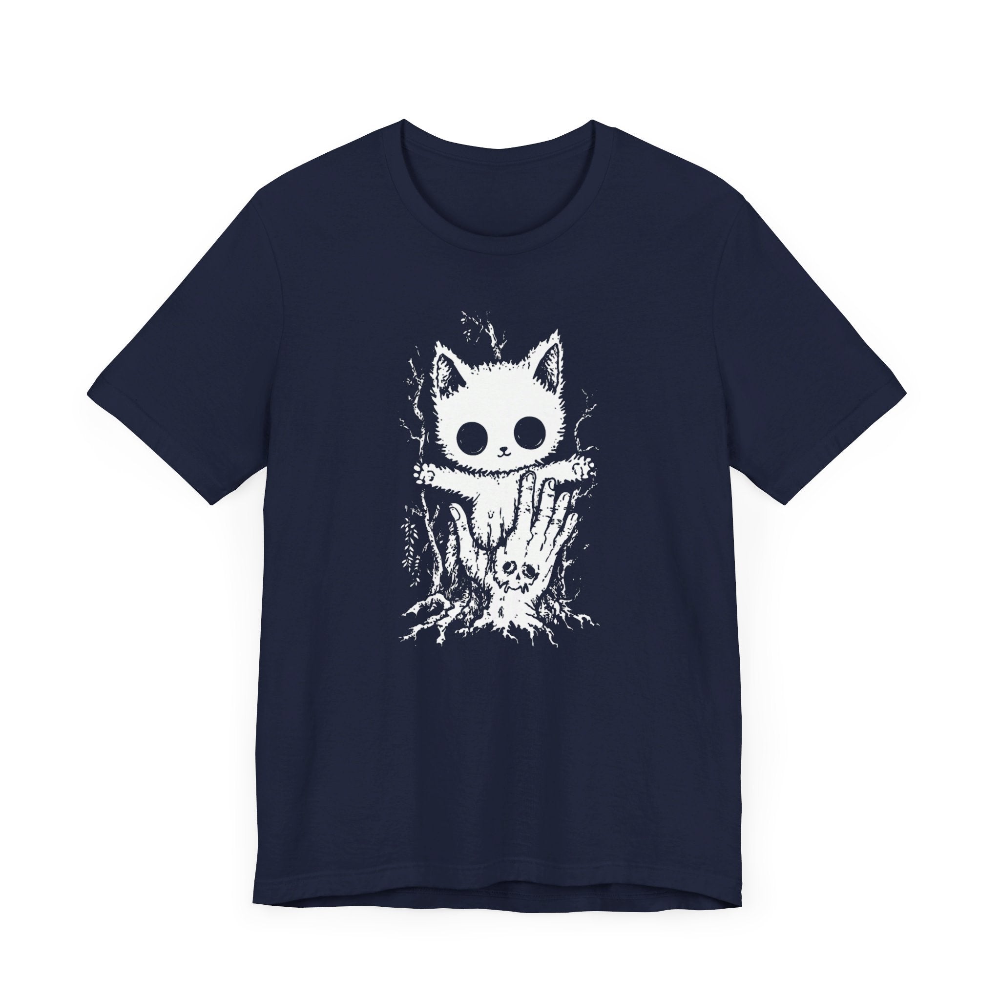 Creepy Cute Cat T-Shirt Spooky and Adorable Design