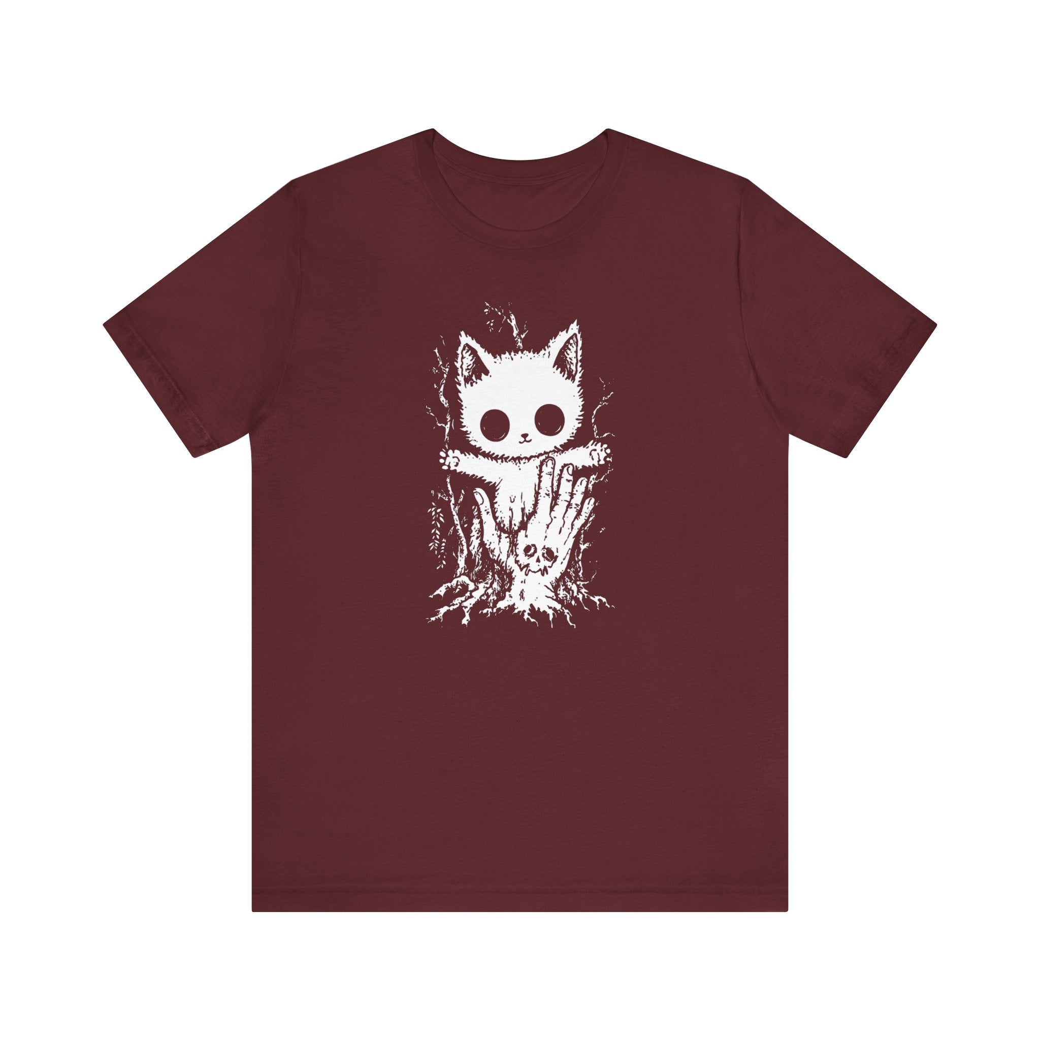 Creepy Cute Cat T-Shirt Spooky and Adorable Design