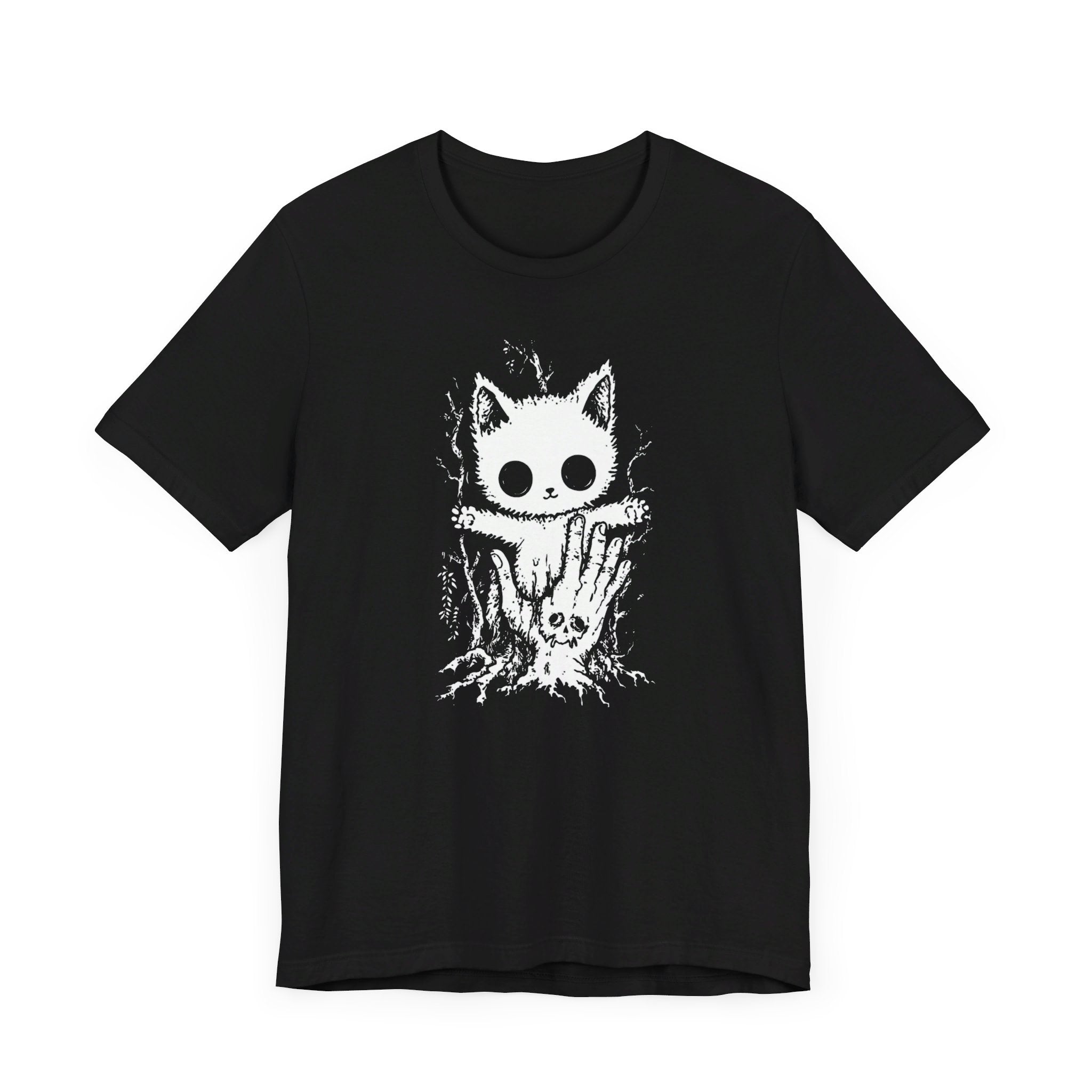 Creepy Cute Cat T-Shirt Spooky and Adorable Design