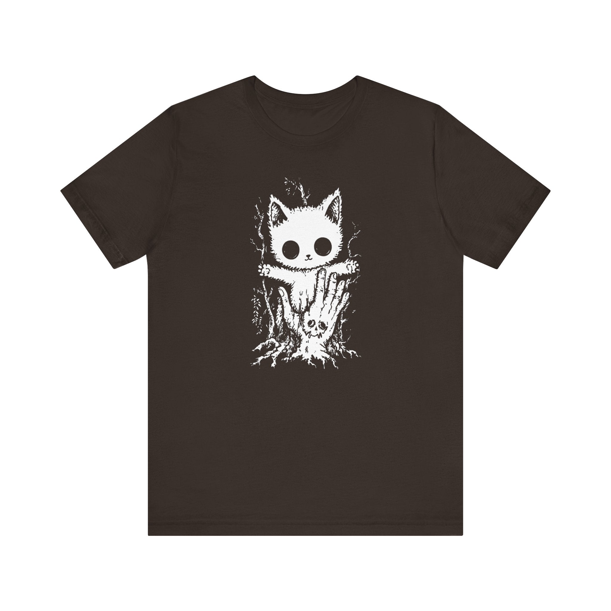 Creepy Cute Cat T-Shirt Spooky and Adorable Design