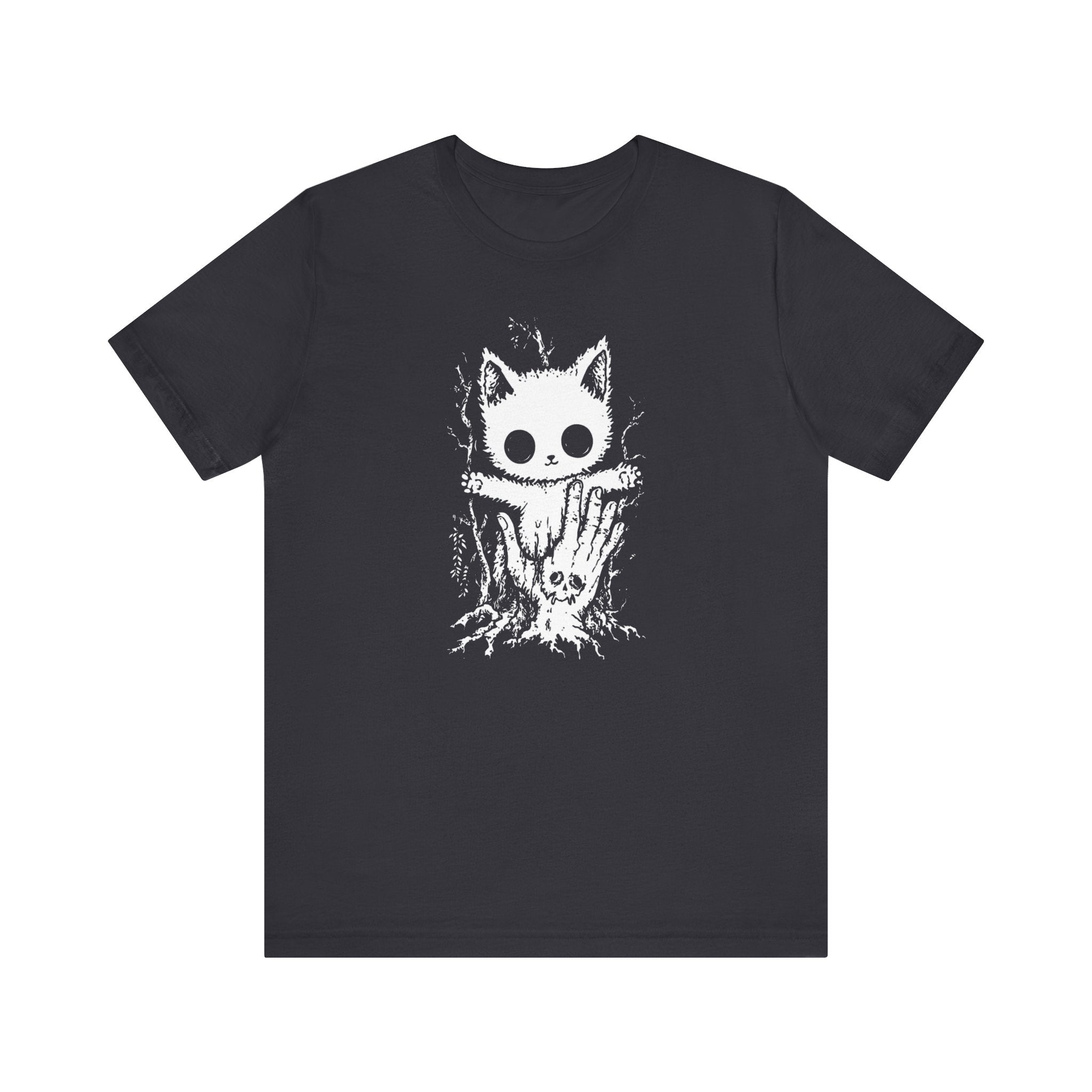 Creepy Cute Cat T-Shirt Spooky and Adorable Design