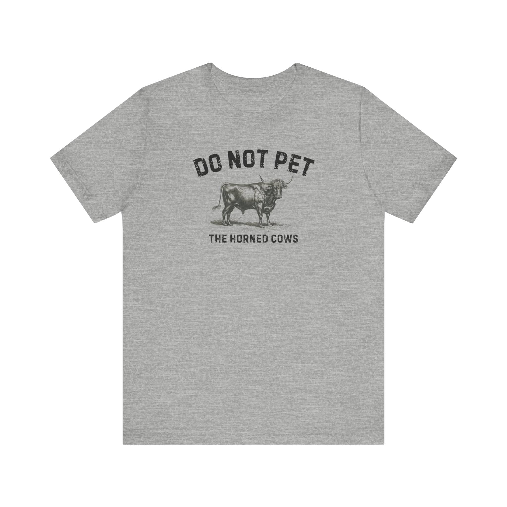 Do Not Pet The Horned Cows Shirt Funny Bull Lover Tee