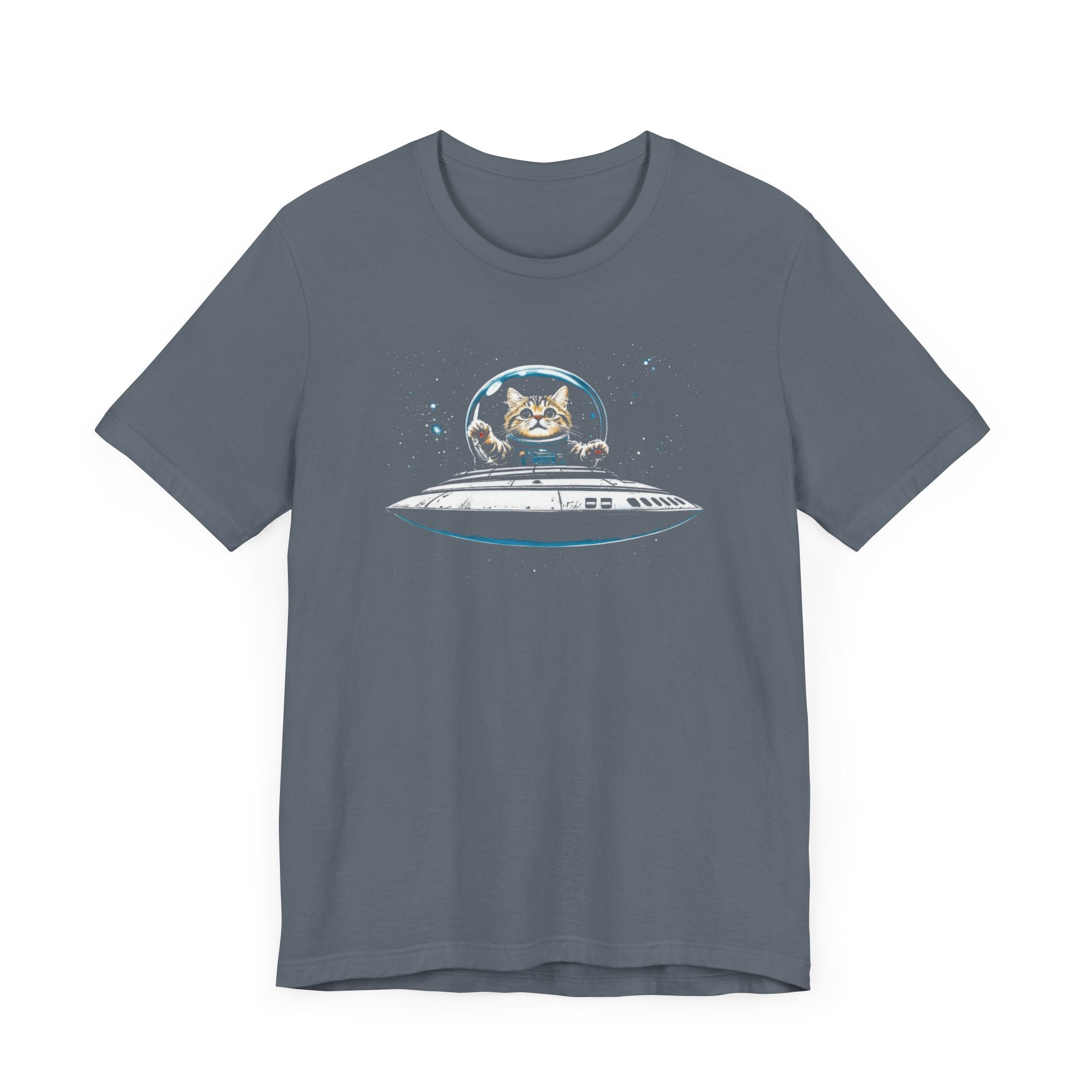 Cat in UFO T-Shirt
