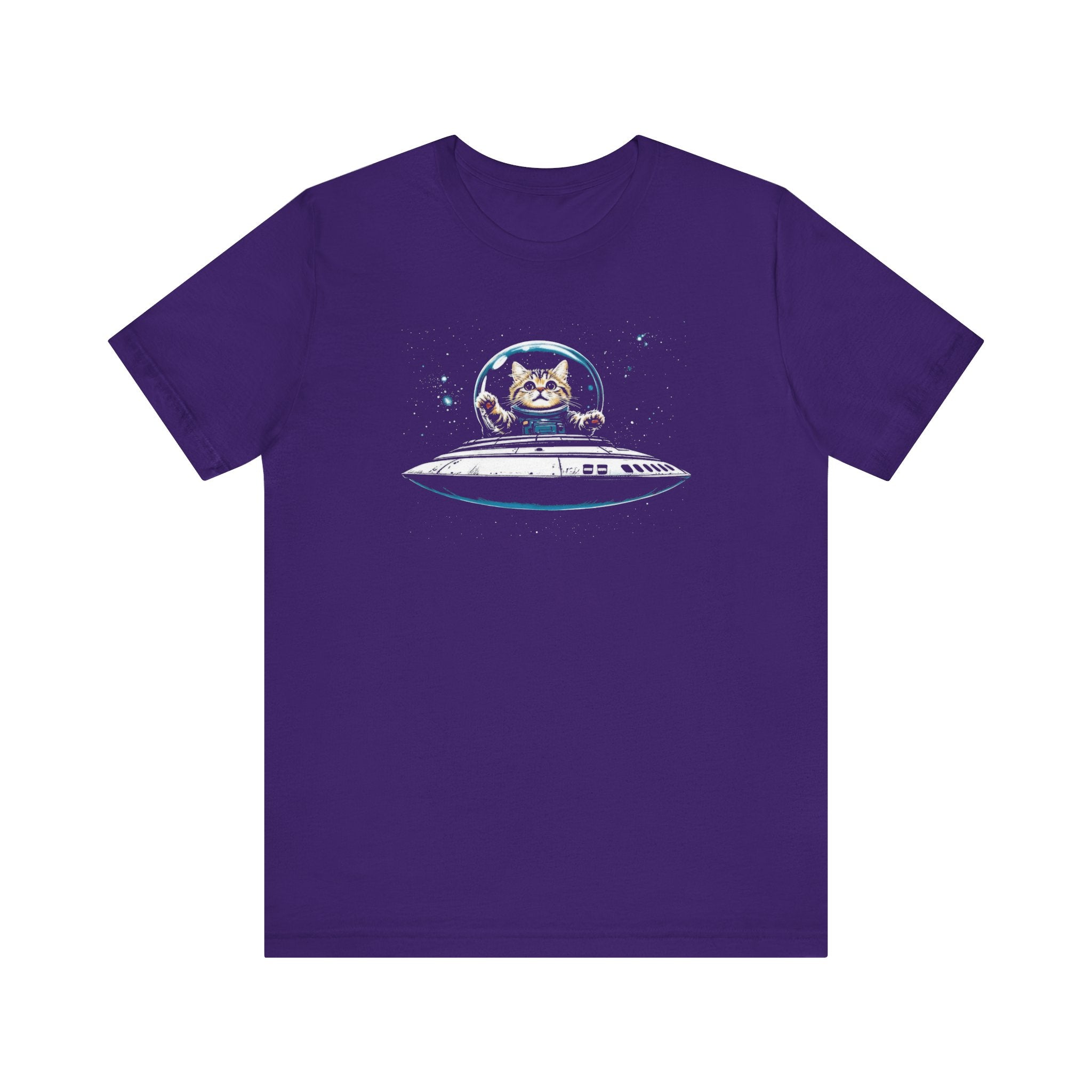 Cat in UFO T-Shirt
