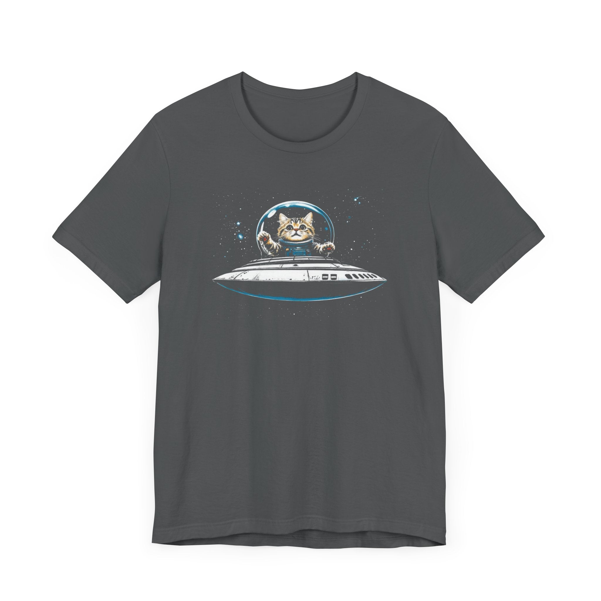 Cat in UFO T-Shirt