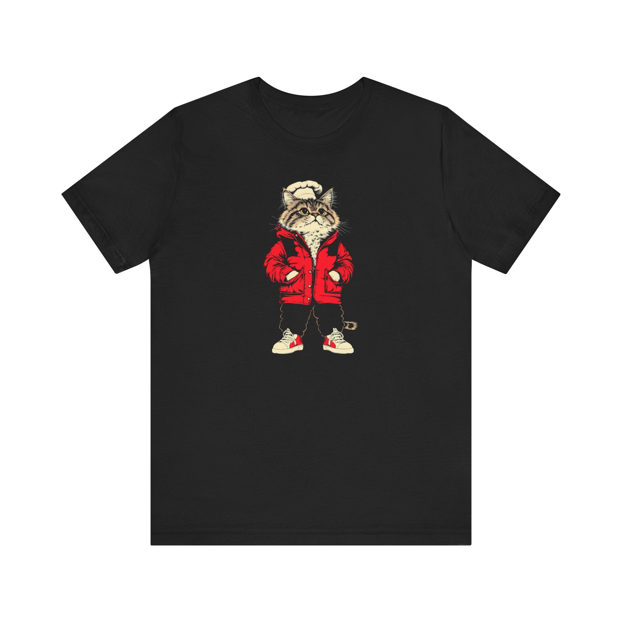 Chef Cat in Red Jacket Graphic Tee