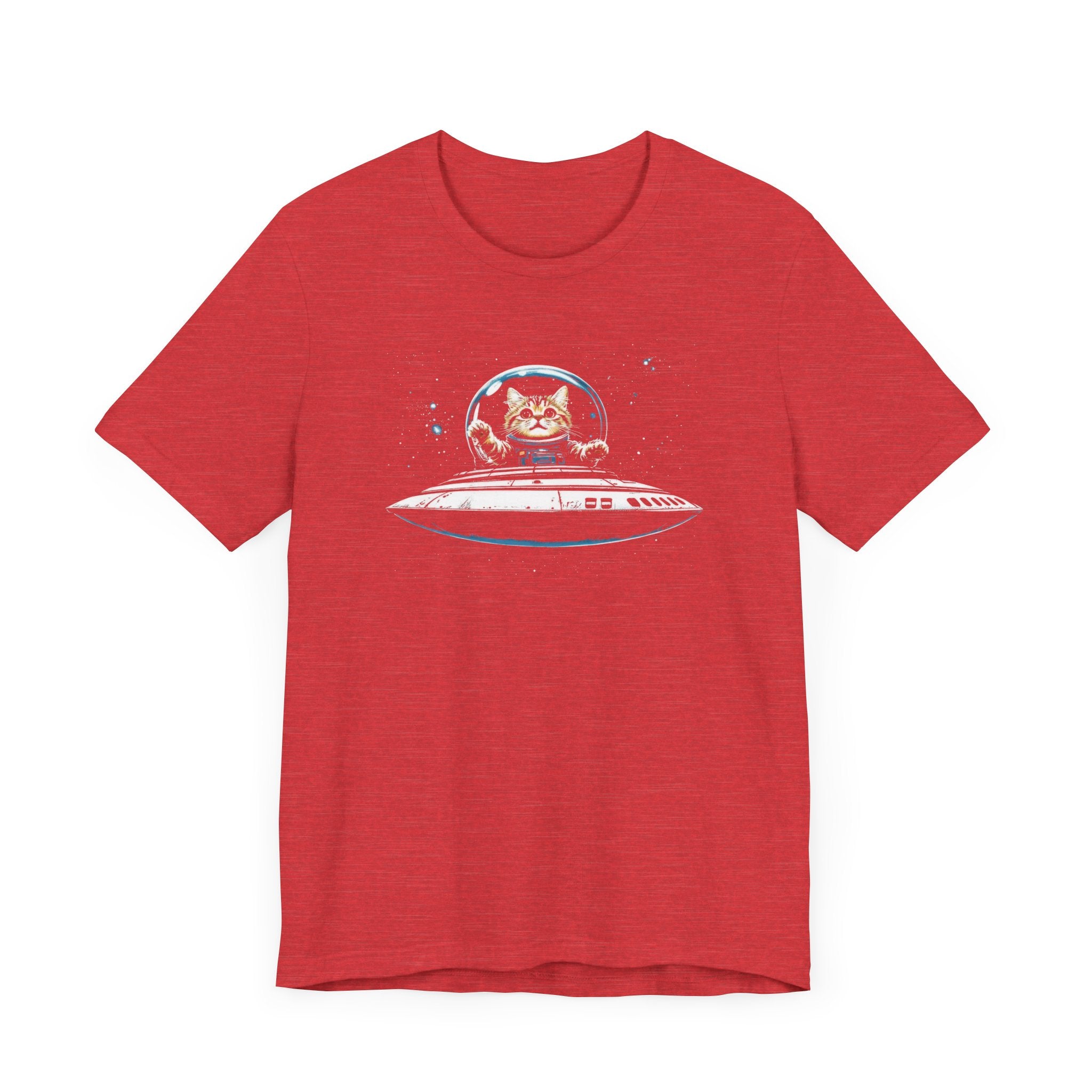 Cat in UFO T-Shirt