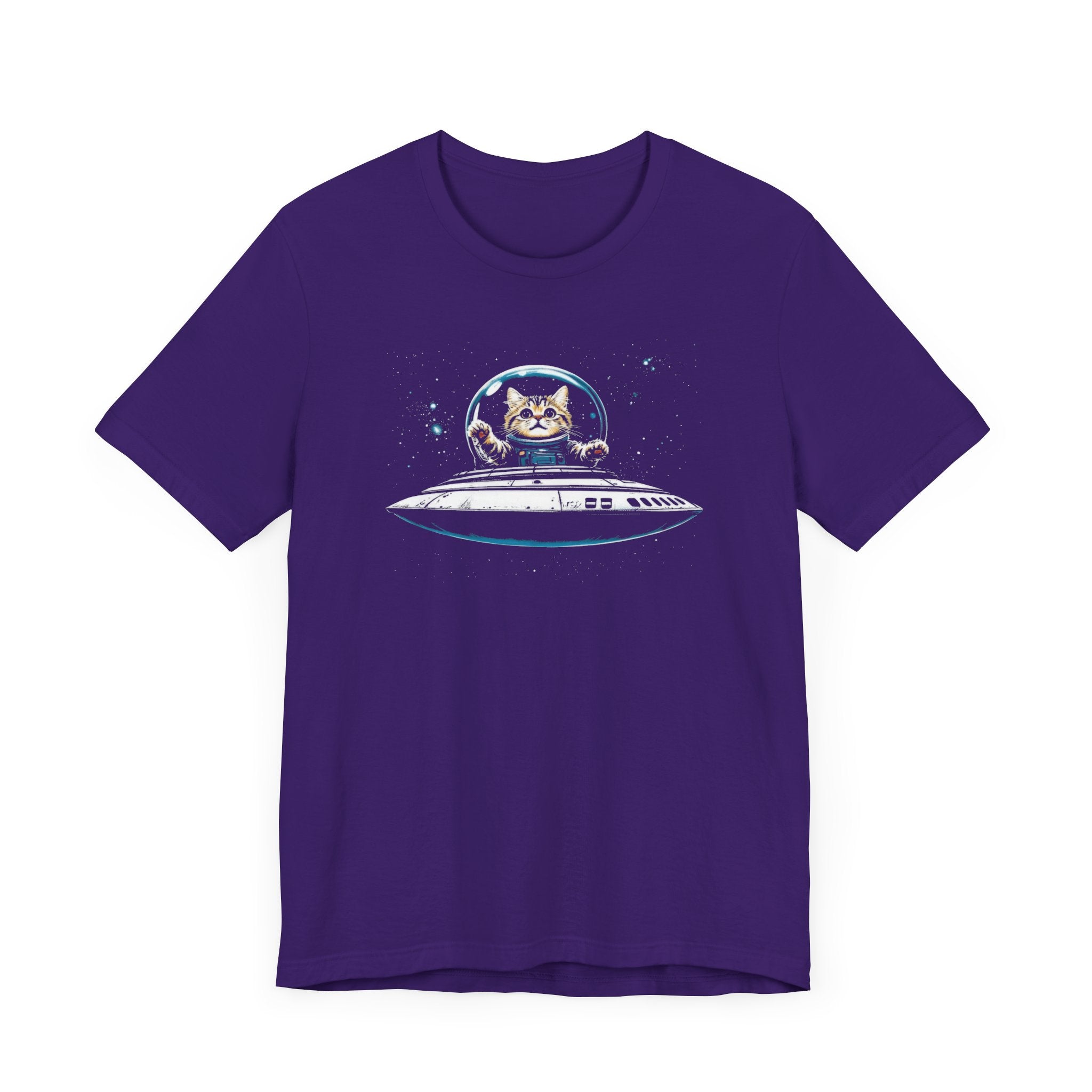 Cat in UFO T-Shirt