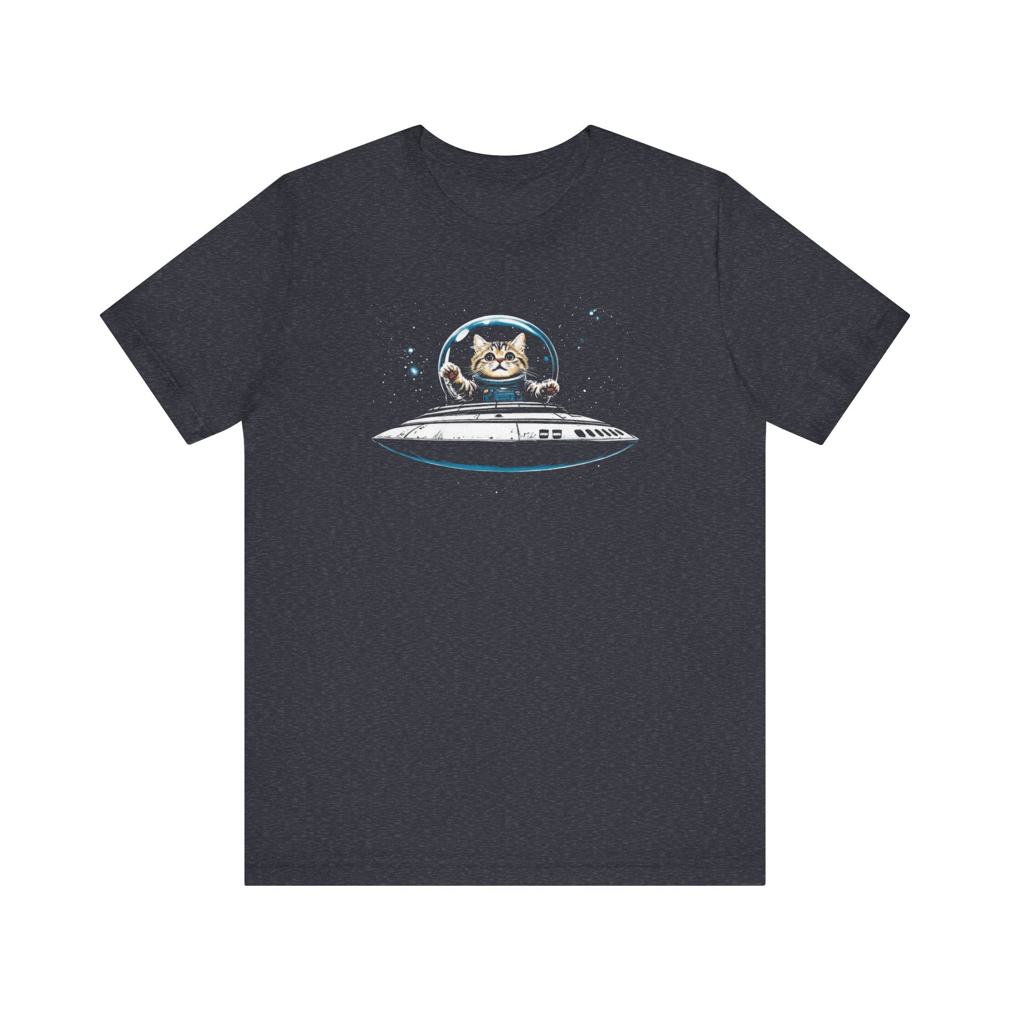 Cat in UFO T-Shirt
