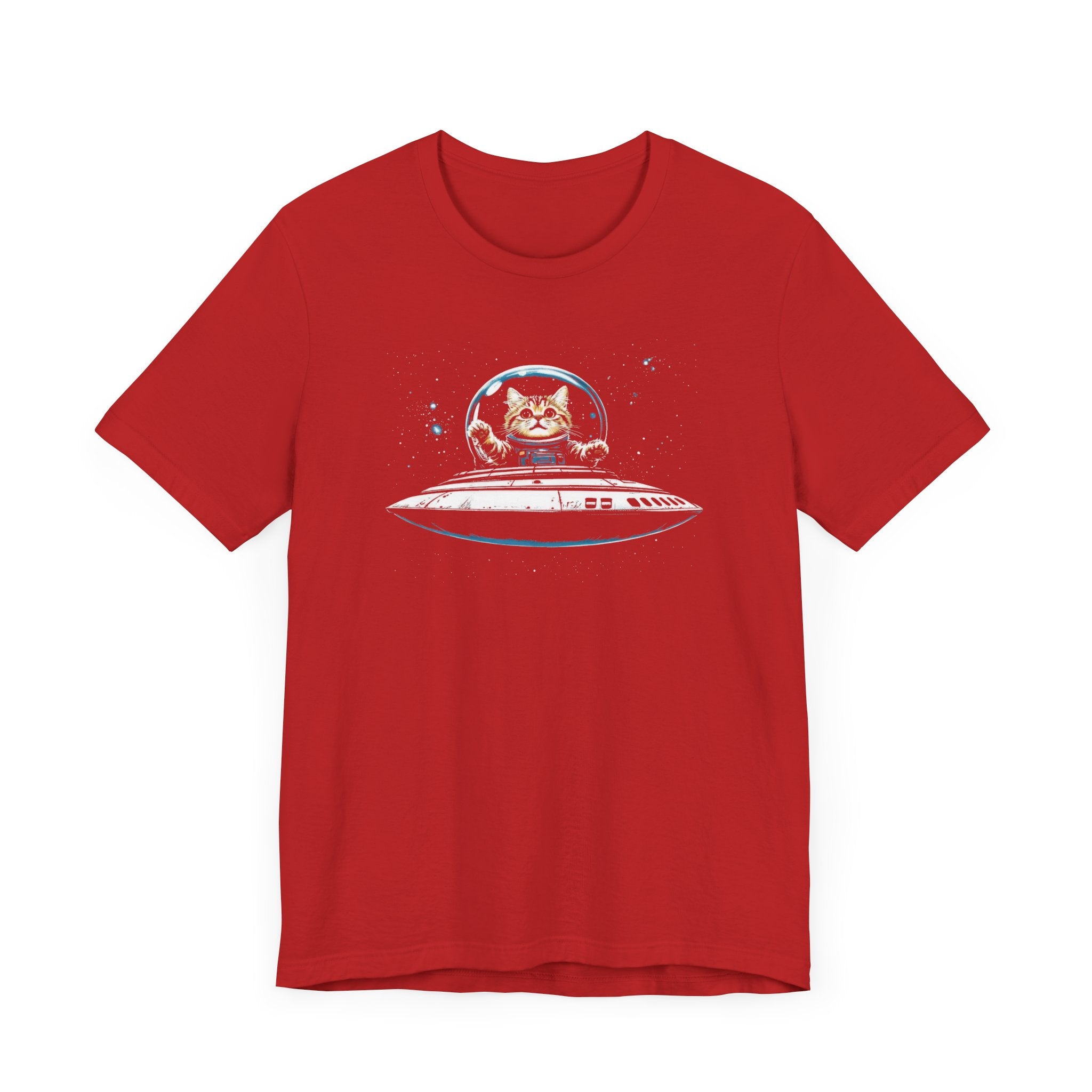 Cat in UFO T-Shirt