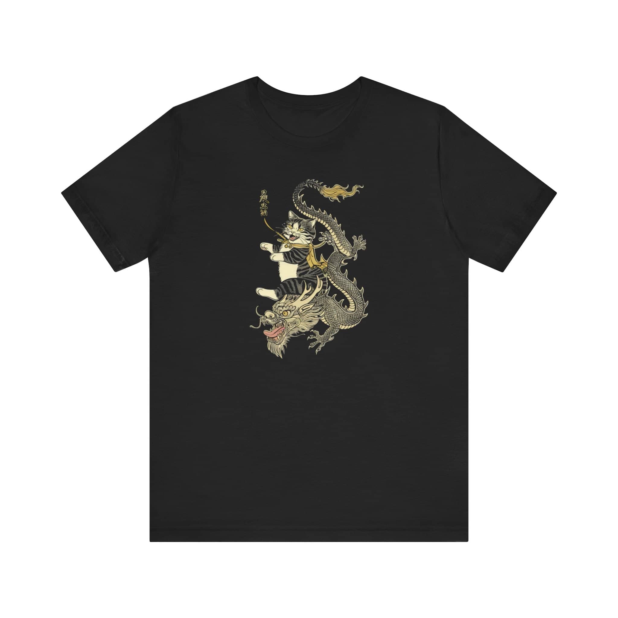 Cat Riding Dragon Mythical T-Shirt