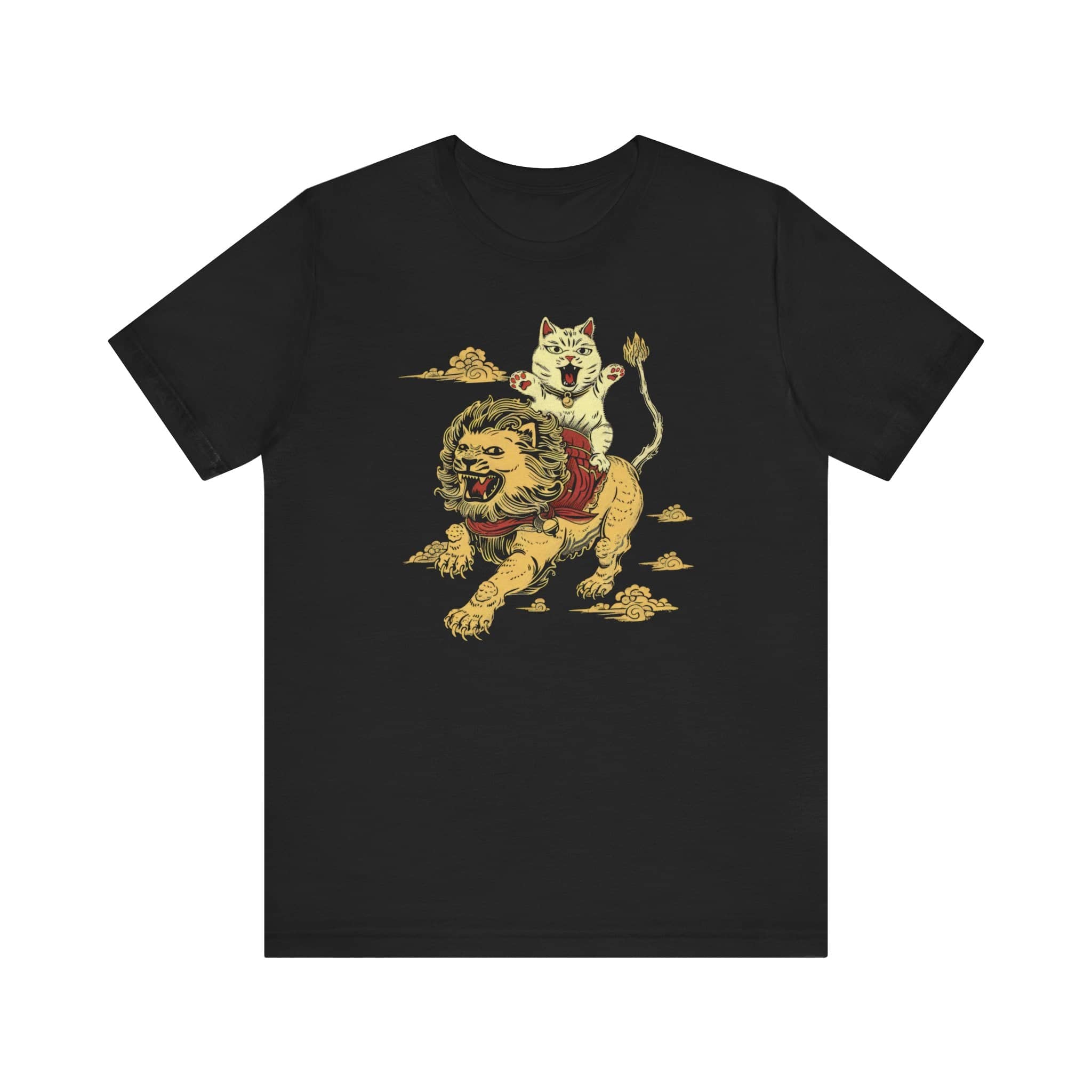 Cat Riding Lion Mythical T-Shirt